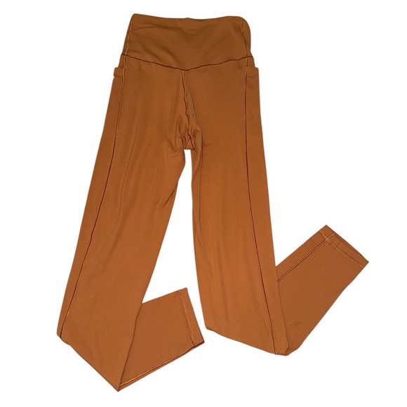 Aerie Real Me Xtra 7/8th legging burnt orange front crossover women’s medium - Picture 2 of 4
